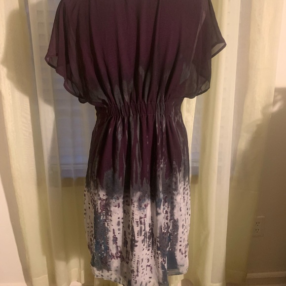 Chic Ombre Midi Dress in Purple and Gray - Picture 8 of 11